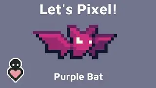 Let's Pixel - Purple Bat