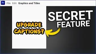 Premiere Pro's Hidden Subtitle Feature You Need to Know