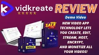 Vidkreate Review 2022 - First Ever DRM Video Creating and Hosting Platform! (Demo Video)