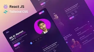 React Portfolio website using React JS and Tailwind CSS | React JS Project