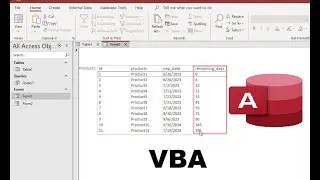 Microsoft access forms VBA: calculate remaining days from expiration date in ListBox using DateDiff