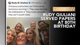 Rudy Giuliani Served Papers At 80th Birthday | The View