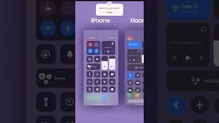 Which control center do you prefer? I compare the iPhone, Xiaomi, Samsung, OnePlus, Google. #shorts