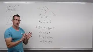 How to Find the Area of a Triangle with Trigonometry (Precalculus - Trigonometry 34)