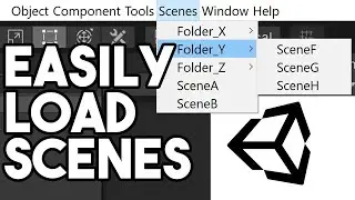 How to easily find & load scenes in the Unity Editor without going to the Project Tab.