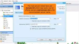 DreamMail: How to Configure a POP email account with SSL