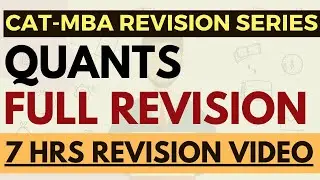 Complete Quants Revision for CAT 2024 & MBA exams | Concepts + Shortcuts + Practice in 7 hrs video