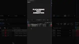 Flickering Text Animation Inside After Effect  #tutorial #motion #aetips #animation #aftereffects