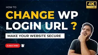 How To Change Wordpress Login URL | How To Make WordPress Secure | Change wp-admin URL