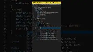 Text Animation in HTML and CSS || #shorts #youtubeshorts #animation