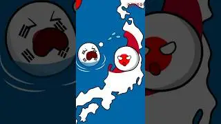 Brotherhood: S. Korea and Japan #countryballs #shorts