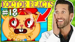 ER Doctor REACTS to Happy Tree Friends Medical Scenes #18