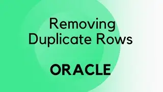 Delete Duplicate rows in Oracle