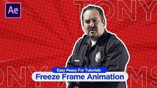 Freeze Frame Animation in After Effects  -  After Effects Tutorial For Beginners 🥶