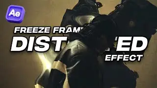 How to create FREEZE FRAME DISTORTED EFFECT in After Effects!