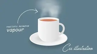 Animated Hot Cup of Tea using Html & CSS only | CSS Animation Effects