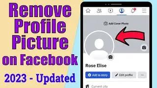 How to remove profile picture on Facebook 2023 | delete facebook profile picture | fb profile photo