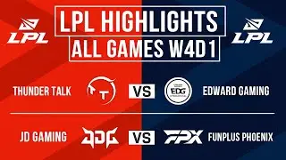 LPL Highlights ALL GAMES Week 4 Day 1 | LPL Summer Split 2024