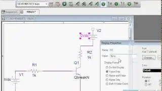 Transistor Circuit Biaspoint Calculation using Orcad Pspice