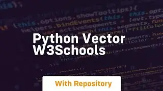 python vector w3schools