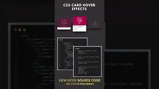 27/100 Html/CSS Animation: CSS Card Hover Effects 