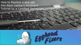 How to Replace a Key on Any Asus Laptop's Keyboard  - Tutorial by a Certified Technician