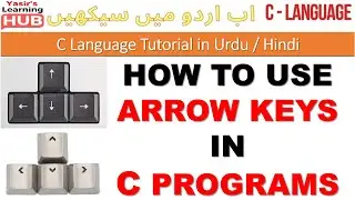 C Program for how to use Arrow Keys | How to use Cursor Control Keys in C Programs