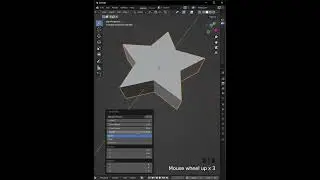 How to Make Simple Star in Blender #shorts