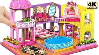 Build Mega Luxury Castle With Mega Swimming Pool For Hamster ❤️ DIY Miniature Cardboard House #307
