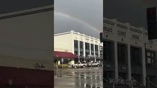 Christmas Eve Rainbow, downtown Prescott. Arizona's Christmas City