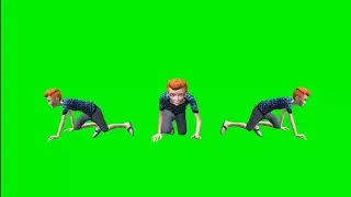 boy crawl green screen cartoon video || free copyright cartoon videos 