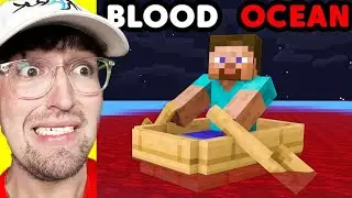 I Scared My Friend with BLOOD Ocean in Minecraft!