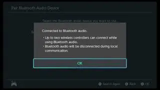 Switch: Connect Bluetooth Headphones