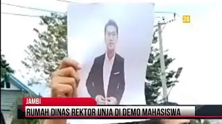 Rumah Dinas Rektor UNJA Di Demo, Mahasiswa Minta Oknum Dosen Dipecat!