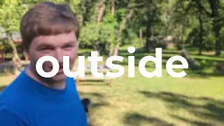 outside