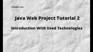 Java Project Tutorial 2: Introduction with technologies(JSP, Servlet, HTML, CSS, Maven, MYSQL)