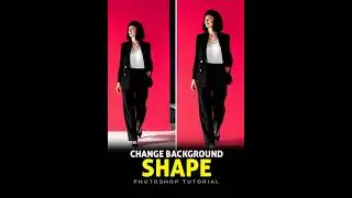 How to Change Background Shape in Photoshop Tutorial #ytshorts  #shorts #photoshop #tutorial #tips