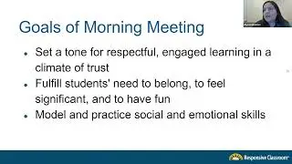 Addressing Challenging Behaviors with Morning Meeting and Responsive Advisory Meeting