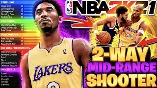 RARE 2 WAY MID RANGE SHOOTER BUILD IN NBA 2K21 NEXT GEN! (BEST KOBE BRYANT BUILD!)