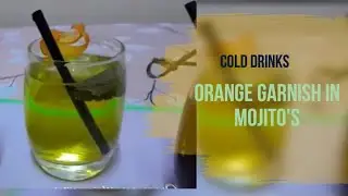 Orange garnish in Mojito's