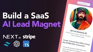 Fullstack AI Lead Magnet Tutorial: Next 13, Typescript, React, Stripe, ChatGPT, Tailwind, Prisma