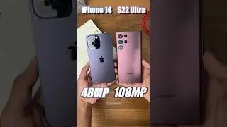 iPhone 14 Pro Max vs Samsung S22 Ultra 🥵 #shorts