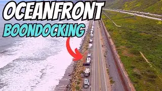 RV Camping With Oceanfront View Rincon Parkway