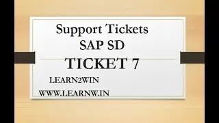 Support Tickets SAP SD | Error in Account determination | sap support ticketing tools | sap support