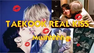 BTS V and Jungkook real kiss - All Taekook real kiss and almost kiss moments