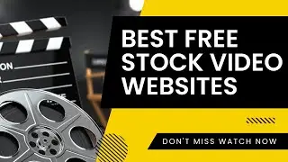 Best FREE STOCK VIDEO Websites