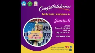 Bellvania Xavierra A-Juara 3 Lomba Bercerita Alkitab MAPAK Tingkat Propinsi Jawa Tengah