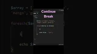 Foreach Loop with Jump Statement Break & Continue | Urdu/hindi | #phpLoop #JumpStatements #LearnPHP