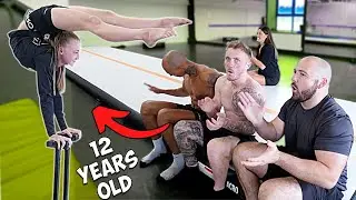 Male Gymnasts try Hand Balancing Vs Youth Elite Acrobats!?