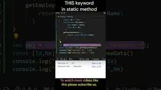 Interview Challenge # 107 || Significance of THIS keyword in static method in js #shorts